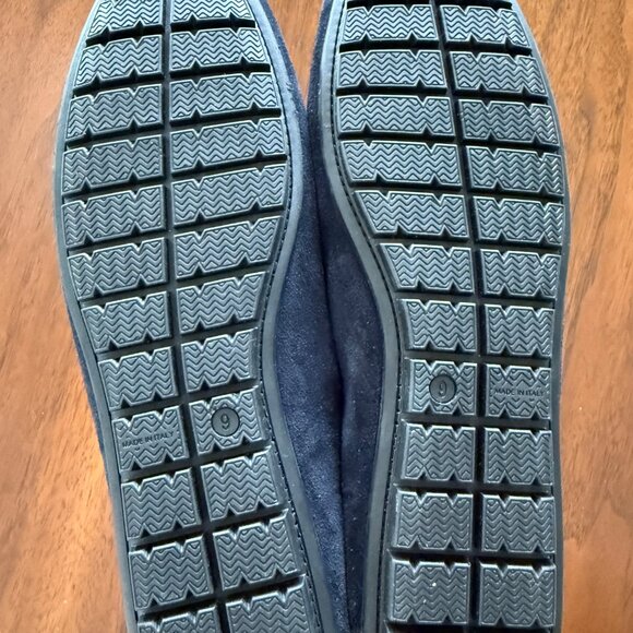 To Boot New York Adam Derrick Navy Suede Horsebit Loafers Men’s 9 Made in Italy